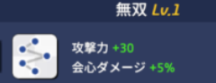 攻撃力と会心ダメージを上げる陣形：無双の画像