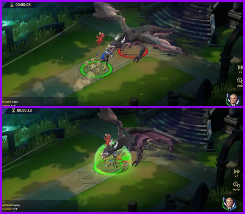 王国のドラゴン：バトル画像