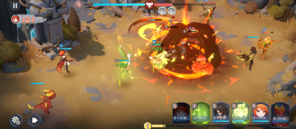 バトルの様子画像